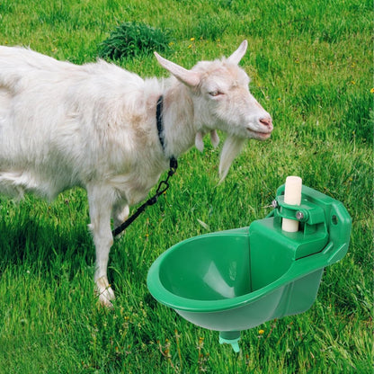 Qianly Automatic Sheep Feeding Water Bowl, Goat Waterer Watering System Auto Drinker Waterer Cup Water Trough for Farm Animals, Dog, Cow, Sheep