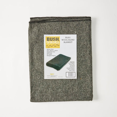 Premium Wool Blanket – 55% Wool Heavy-Duty Outdoor Blanket for Camping, Hiking, Survival, and Emergency Use | Warm, Durable, and Wind-Resistant (2m x 1.5m)