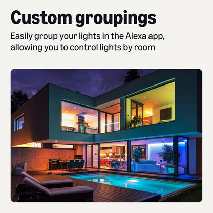 Amazon Basics Smart LED Light Strip, 5 Meters, RGB + Tunable White, Works with Alexa Only, 2.4 GHz Wi-Fi, No Hub Required