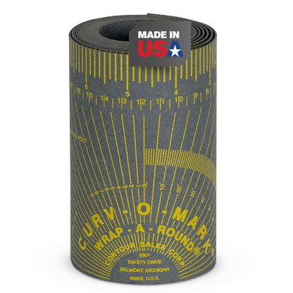 Jackson Safety 14766 Curv-O-Mark Wrap-A-Round Ruler, X-Large, Grey, Tube Diameter 4" to 12"