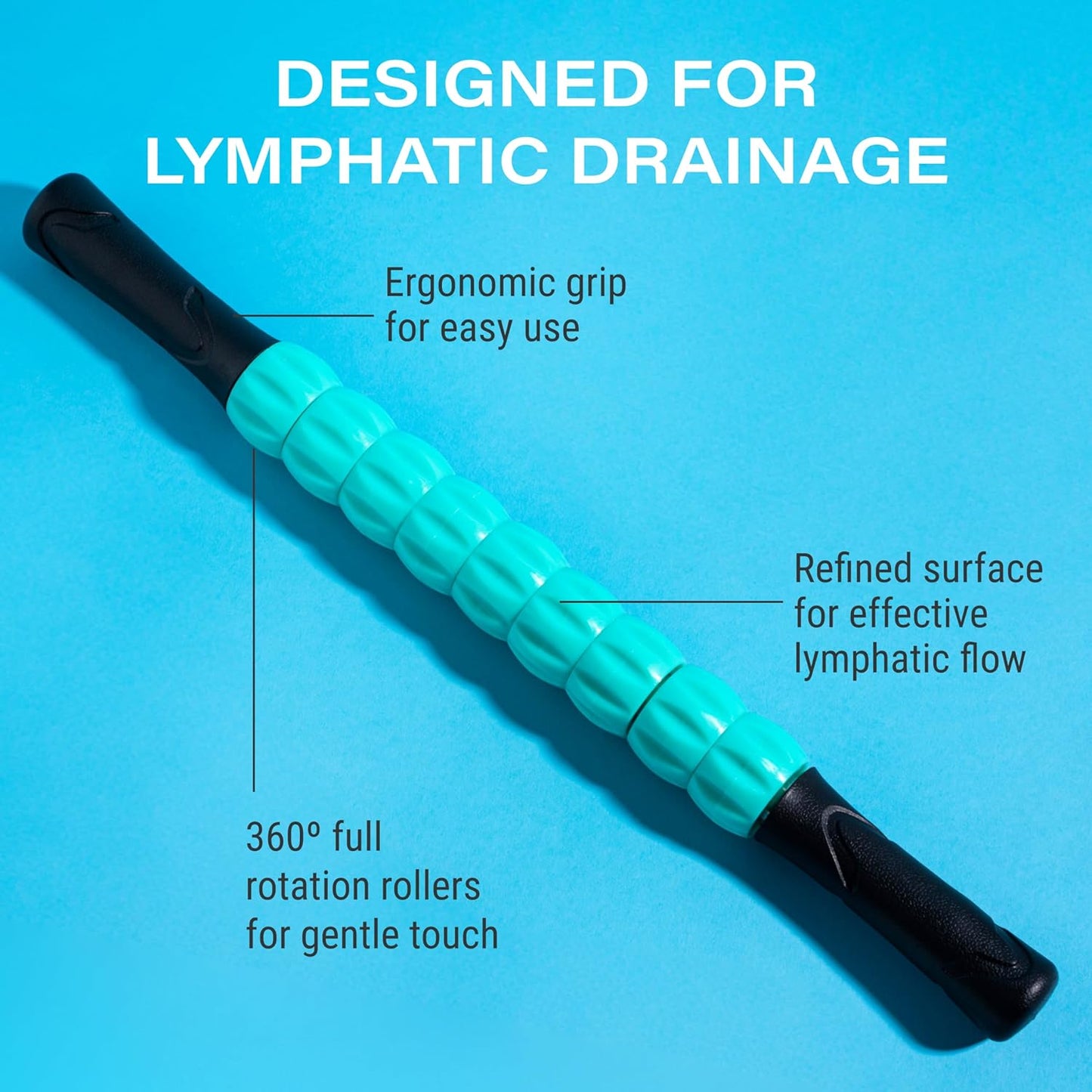 Liposuction Massager Roller for Lymphatic Massage and Drainage I Post Surgery Recovery After 360 Lipo, Tummy Tuck, BBL I Works with lipofoam, Foam Pads, Compression Garment, Pillow, Faja by Bruizex