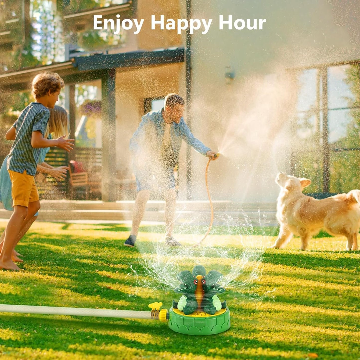 MoKo Sprinkler for Kids-Cute Outdoor Water Toy Spray Swimming Pool Toy, Fun Summer Play Water Toys for Backyard Lawn Garden Game Activities Pet Boys Girls