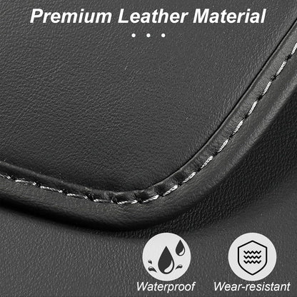 Armrest Box Cover for Tesla Model 3 Highland Model Y 2024-2017, PU Leather Center Console Arm Rest Anti-Scratch Protector Pad, Non-Slip Interior Accessories for Tesla Model 3 2024 (Black #A)