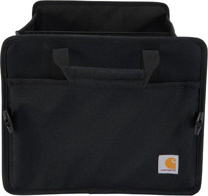 Carhartt Universal Collapsible Cargo Trunk Organizer, Portable Accessory Storage Organizer for Automotive, SUV, Trucks & Cars, Black, One Size
