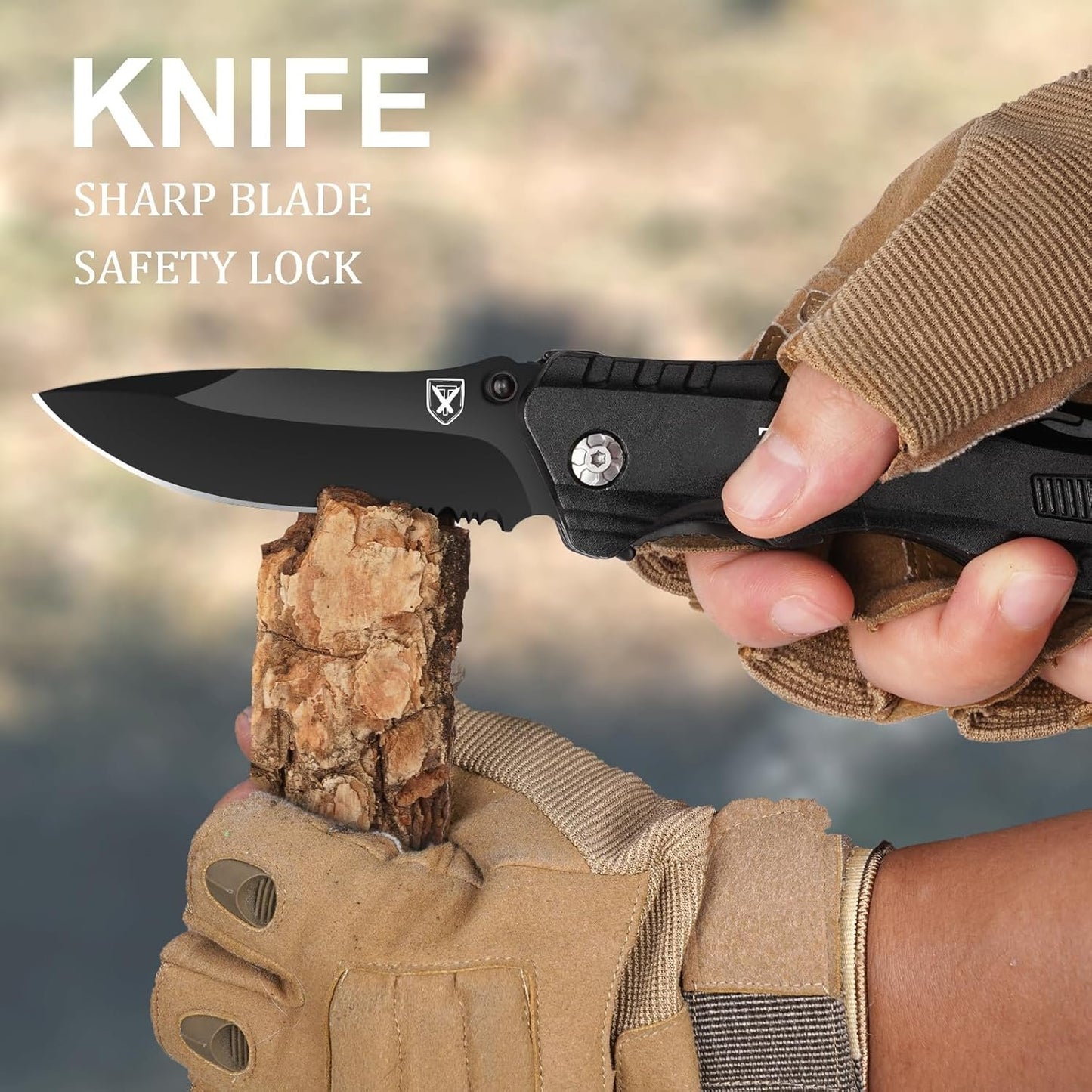 Gifts for Men Dad Him, Pocket Knife Multitool, Birthday Gifts for Men Him Dad, Cool Folding Knife, Unique Outdoor Camping Hiking Fishing Tools Gift Ideas, Cool Gadget