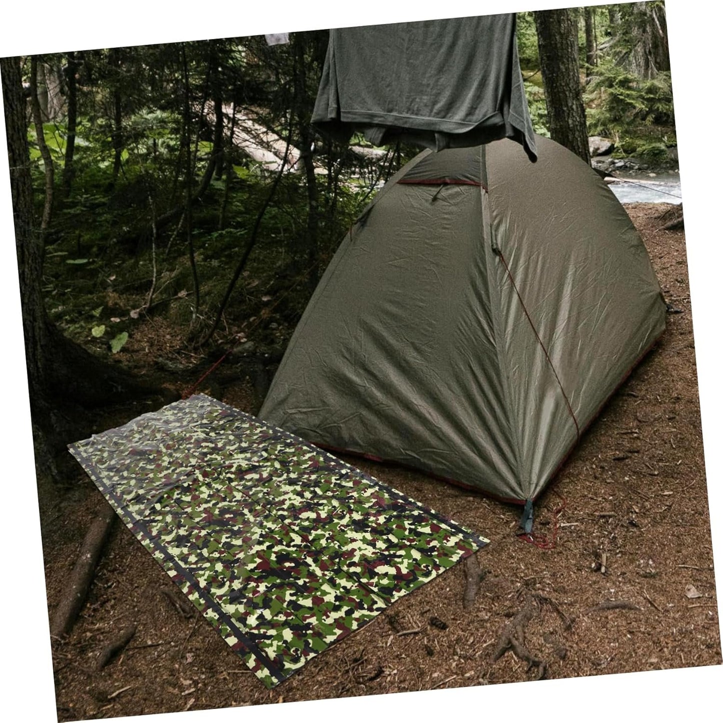 KOMBIUDA 1 Set Emergency Survival Tent Portable Lightweight Shelter for Camping Hiking Protection Compact Design High Visibility Emergency Blanket Gear