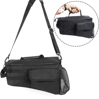 JeCar for JK Wheel Well Storage Bag Rear Trunk Organizer with Carrying Handle for 2007-2018 Jeep Wrangler JK & Unlimited 4 Door (Driver Side)