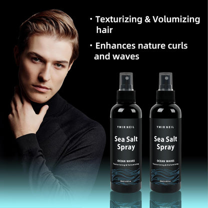 natural sea salt spray for men,Add volume,thickness,texture&hairstyle,Beach Waves,6.0 fl oz,