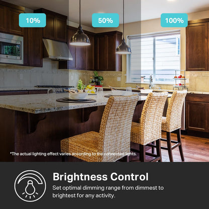 Kasa Smart Dimmer Switch HS220-LA, Light Almond, Single Pole, Needs Neutral Wire, 2.4GHz Wi-Fi Light Switch Compatible with Alexa and Google Home, UL Certified, No Hub Required