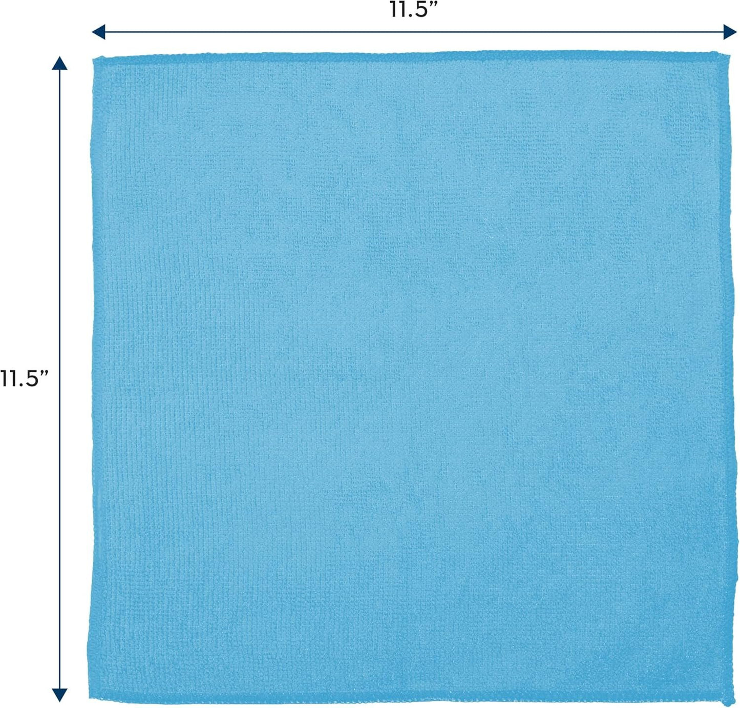 S&T INC. 50 Pack Microfiber Cleaning Cloth, Bulk Towels for Home, Reusable Microfiber Towels for Cars, Cleaning Rags, Assorted, 11.5 Inches x 11.5 Inches, 50 Count