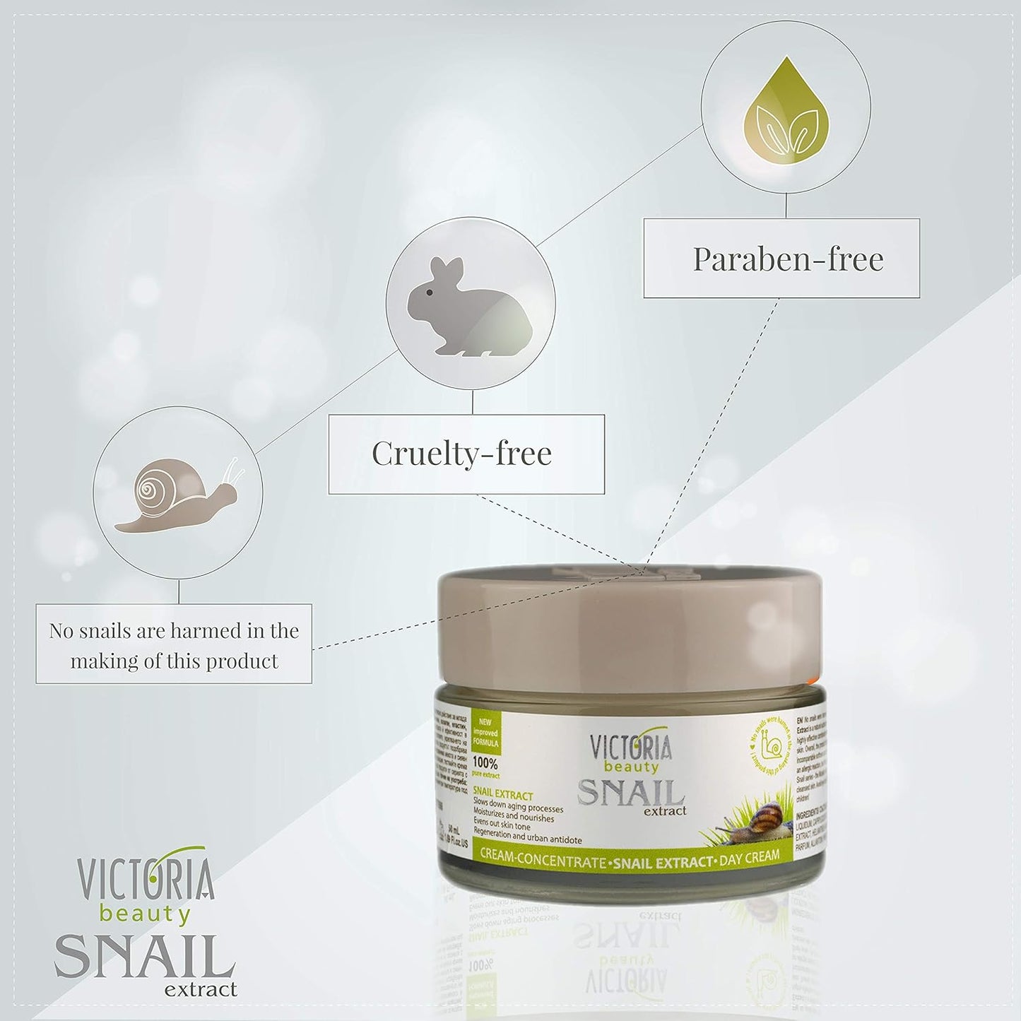 Victoria Beauty - Night and Day Face Cream - Anti-Age - Snail Extract Concentrate - 50ml