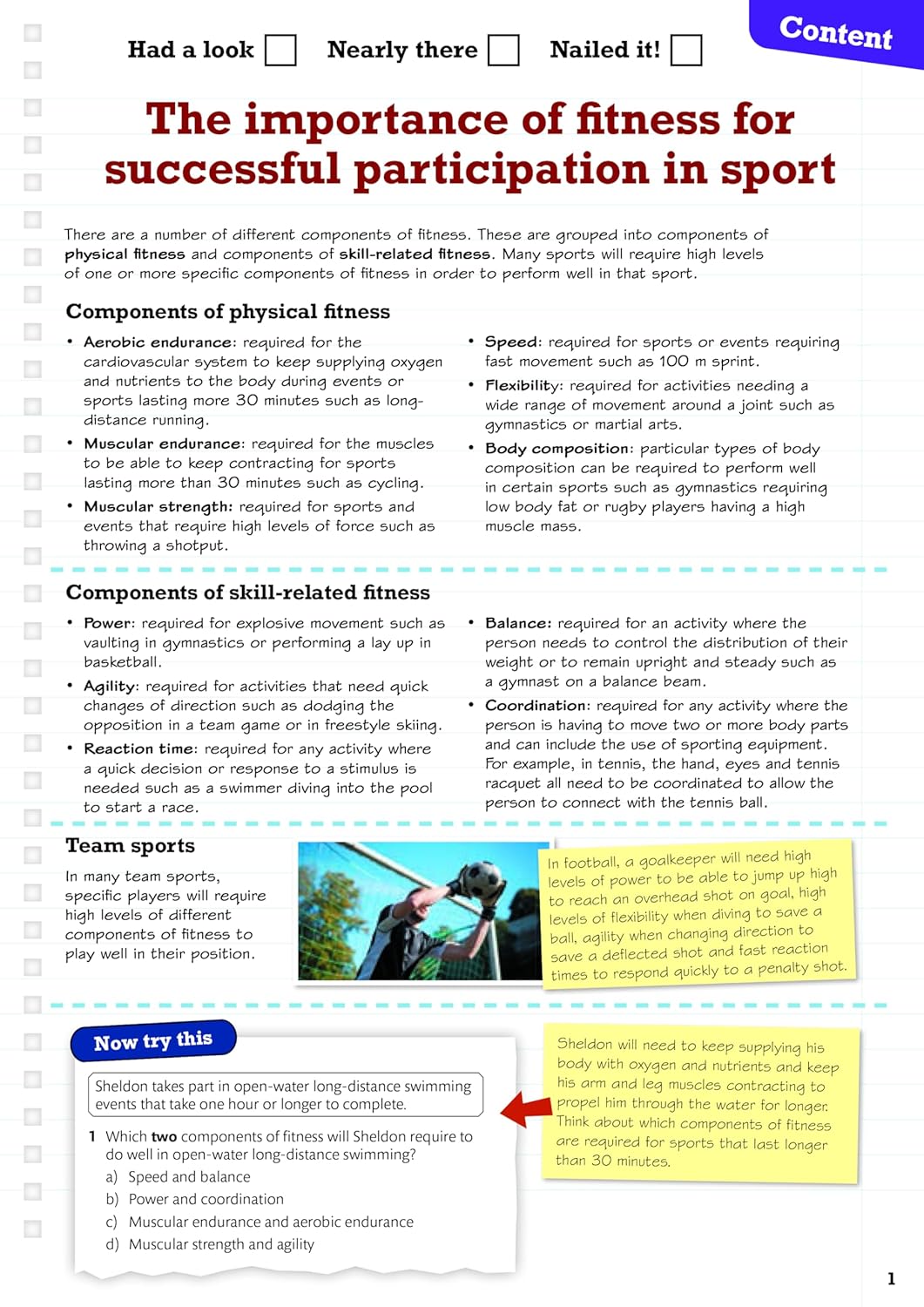 Pearson REVISE BTEC Tech Award Sport 2022 Revision Guide