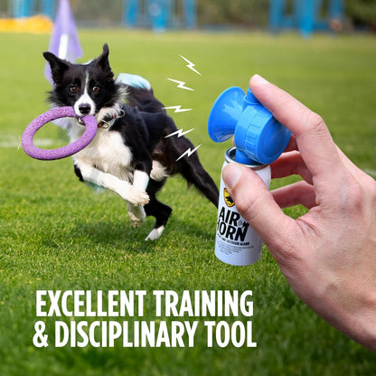 Guard Dog Security Air Horn for Dogs - Powerful Dog Training & Safety Tool - Stops Barking, Jumping, Fighting, Chasing & More - Works as Coyote Deterrent