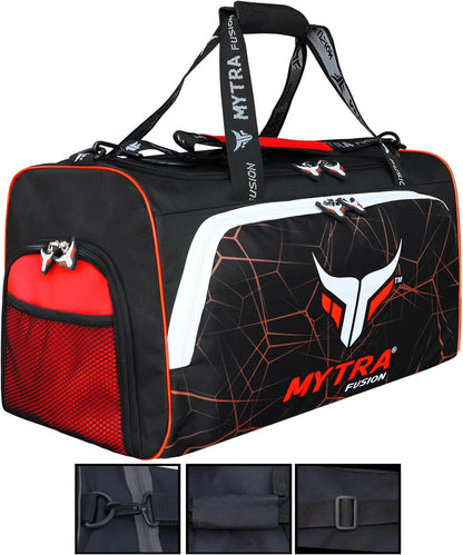 Mytra Fusion Kit Bag Gym Fitness Workout Gear Bag, MMA, Boxing Gear Bag, Holdall Training Gear Travel Bag