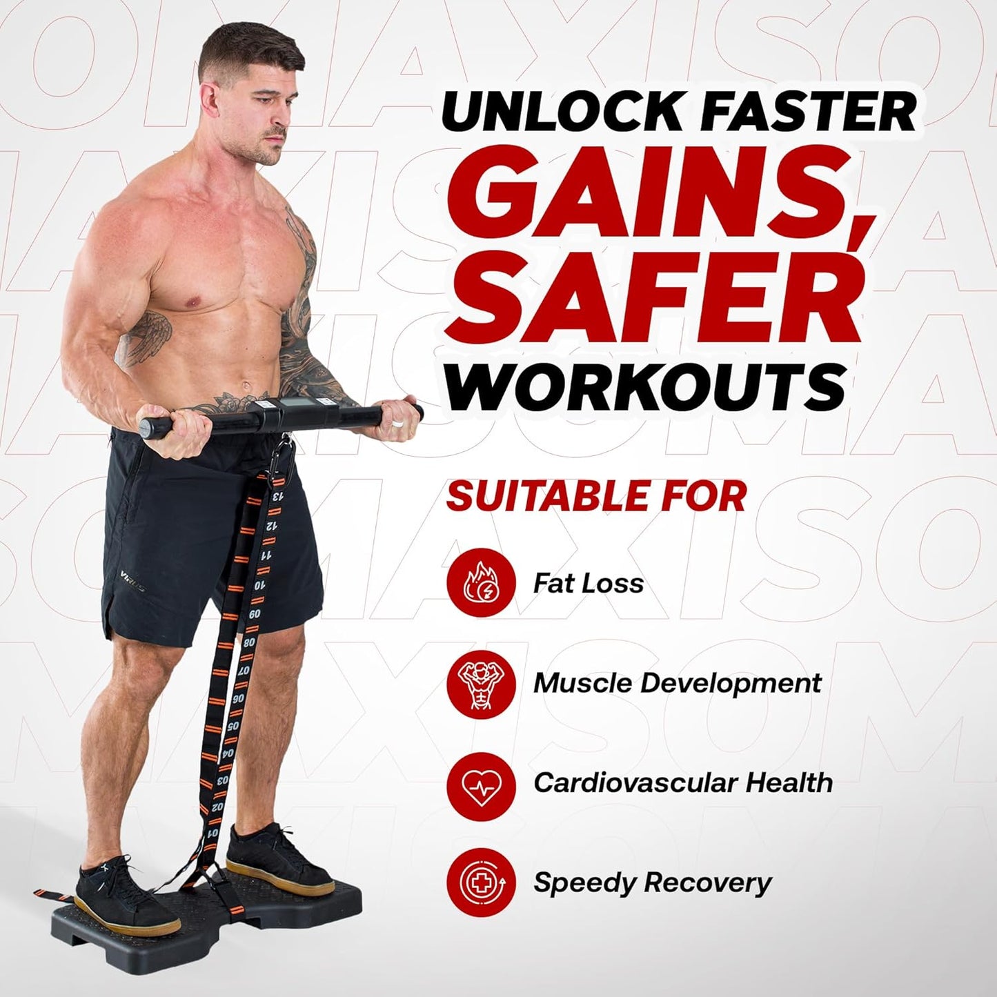 Dragon Door - Isomax Isometric Training Equipment, Barbell with Digital Force Generation Meter, Isometric Handgrip for At Home Workouts, Isometric Exercise Equipment and All In One Workout Machine