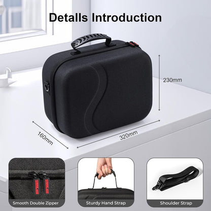 Large Carrying Case for Meta Quest 3S, Hard Travel Case for BOBOVR S3 Pro/Kiwi Design Battery Head Strap, Controllers and Other Accessories, Portable Travel Bag for Oculus Quest 3S/Quest 3, Black