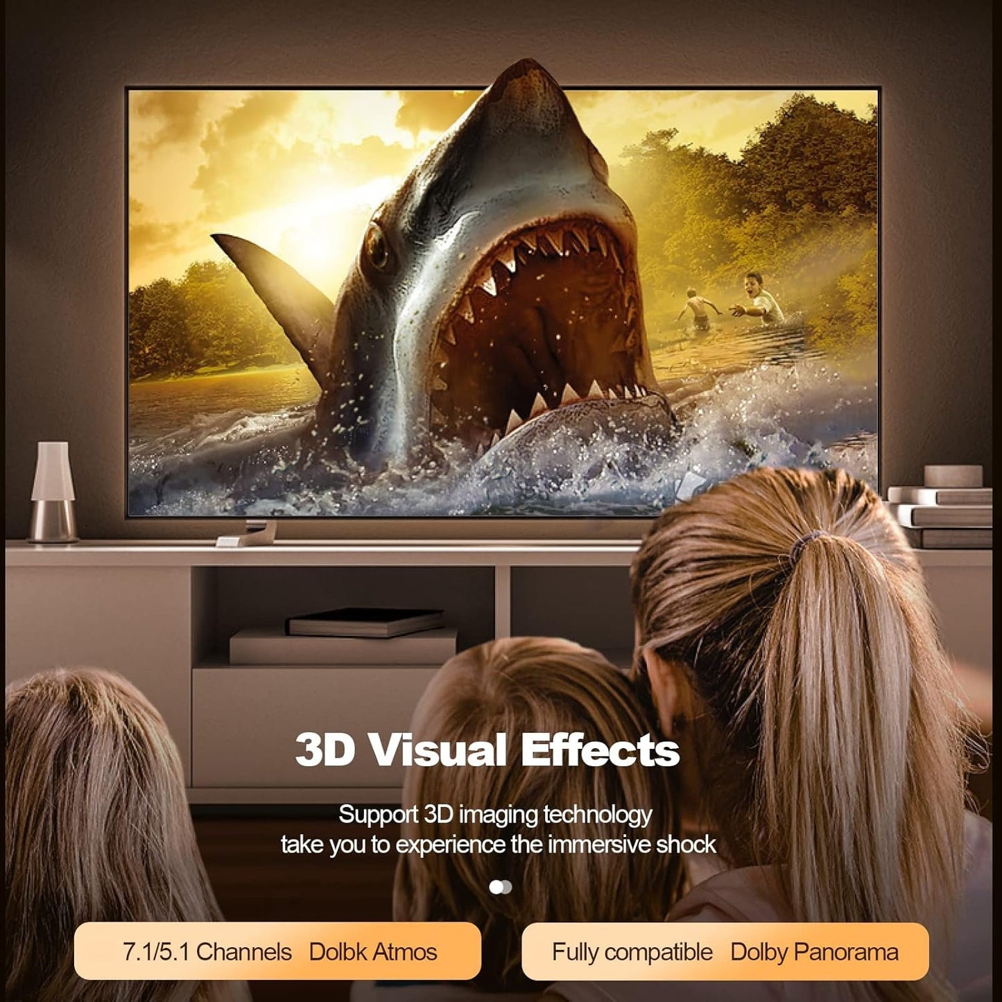 LAiDEWEiSi 8K Fiber Optic HDMI 2.1 Active Optical Cable, 48Gbps 8K60Hz/4K144Hz High-Speed HDR eARC 3D Dolby Support, Ultra HD for Home Theater, VR, Gaming, Streaming, PS5, Xbox, 4K/8K TVs (6ft/2m)