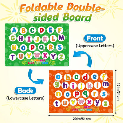 Kasfalci Alphabet Mystery Box for Kids,26 PCS ABC Learning Toys,Letters Sorting Matching Games for Toddlers,Letter Sounds,Speech Therapy Fine Motor Toys for Preschool Kindergarten Classroom