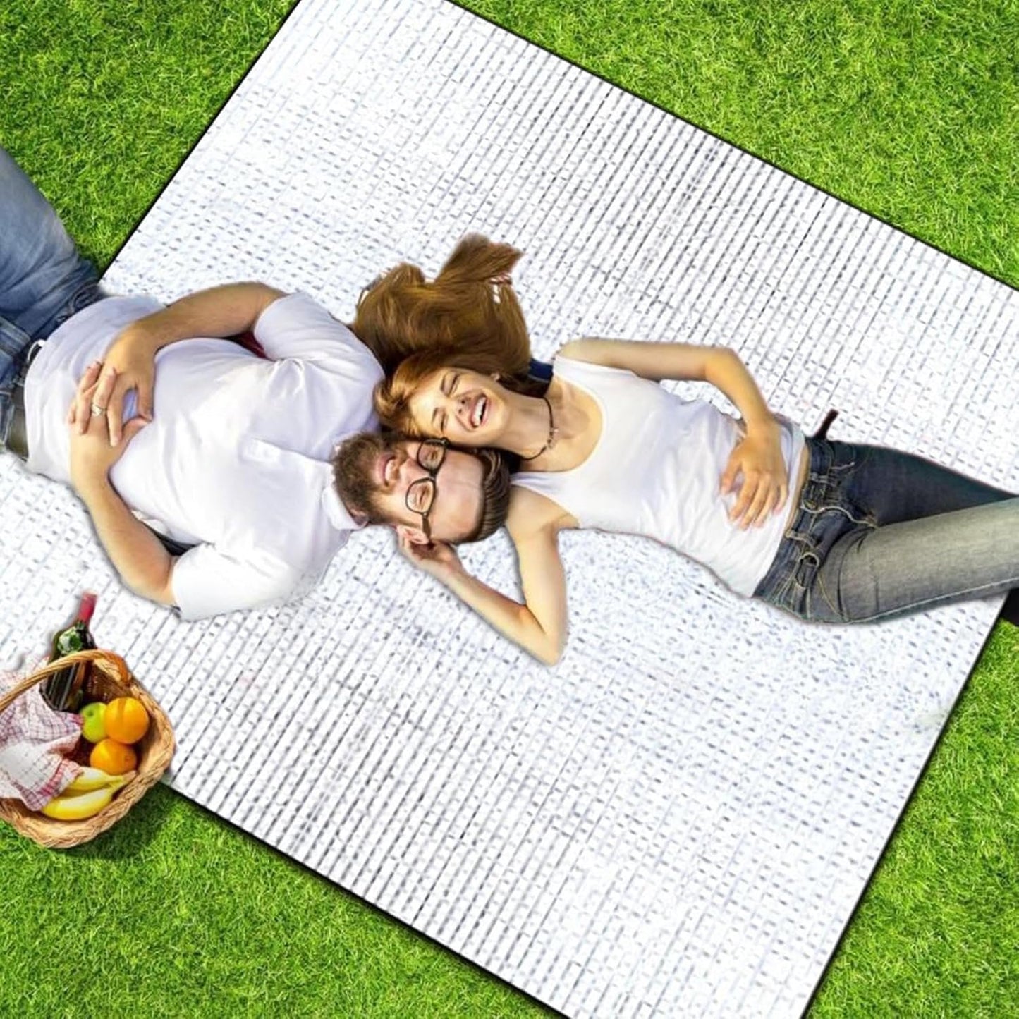 Tent Floor Mat - 76.7inch Double-Sided Picnic Ground Insulating Pad | Waterproof Tent Floor Mat, Outdoor Thermal Foil Blanket for Survival Hiking Picnics Camping Backpacking