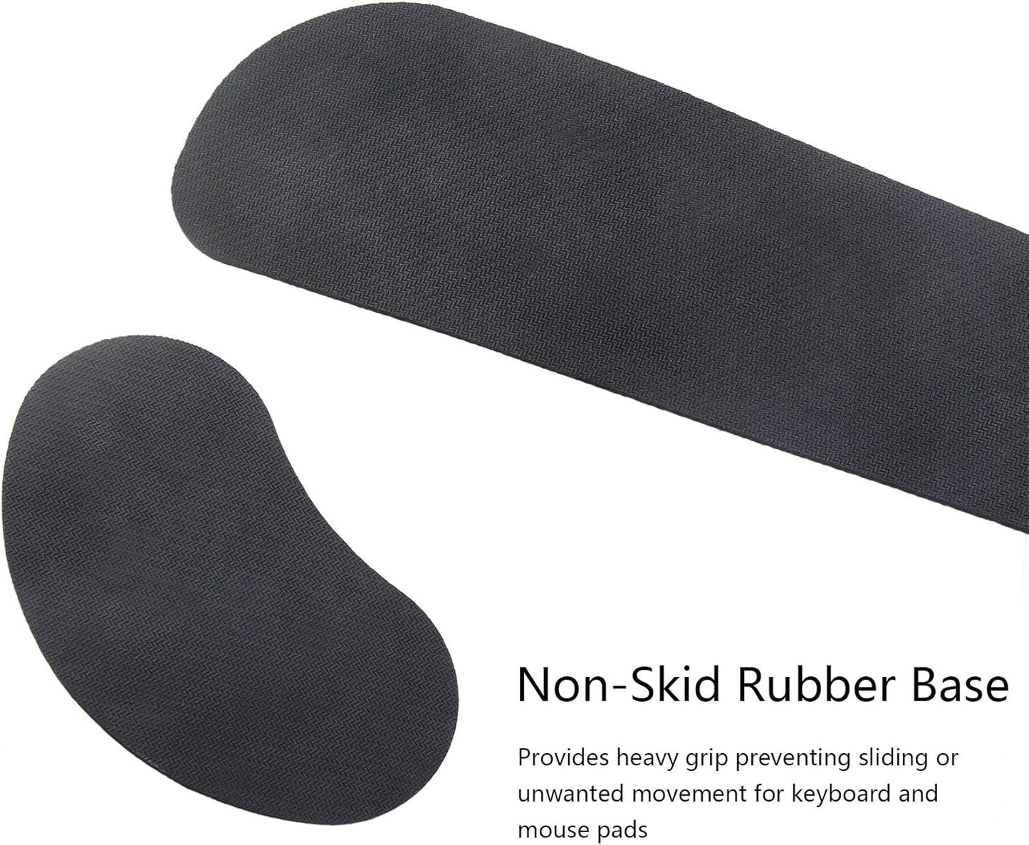 Wrist Rest for Computer Keyboard and Mouse Pad Support Memory Foam Set Easy Typing and Wrist Pain Relief Ergonomic Lightweight Anti-Skid Wrist Cushion for Office Gaming Laptop Mac (MPH-KM39)