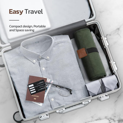 Toiletry Bag for Men, Travel Essentials Travel Toiletry Bag, Water-Resistant Compact Bathroom Roll Organizer for Hygiene, Shaving kit, Gifts for Men, 5.Army Green(Polyster), Fashion