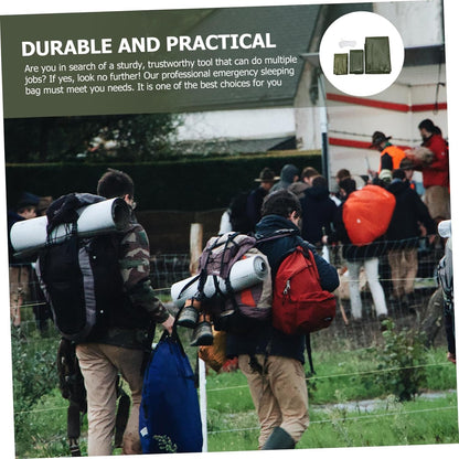 TOBBOMEY Emergency Thermal Survival Blanket for Outdoor Camping Lightweight Portable Sleeping Sack for Hiking and Travel Durable Easy to Store