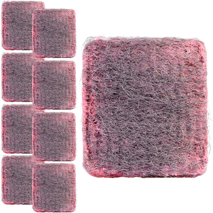 Durable Steel Wool Scrubbers, 10-Pack Metal Soap Pads for Tough Grease Removal, Household Cleaning Sponges Dishwashing, Kitchen Accessories, Pans, and Oven Surfaces