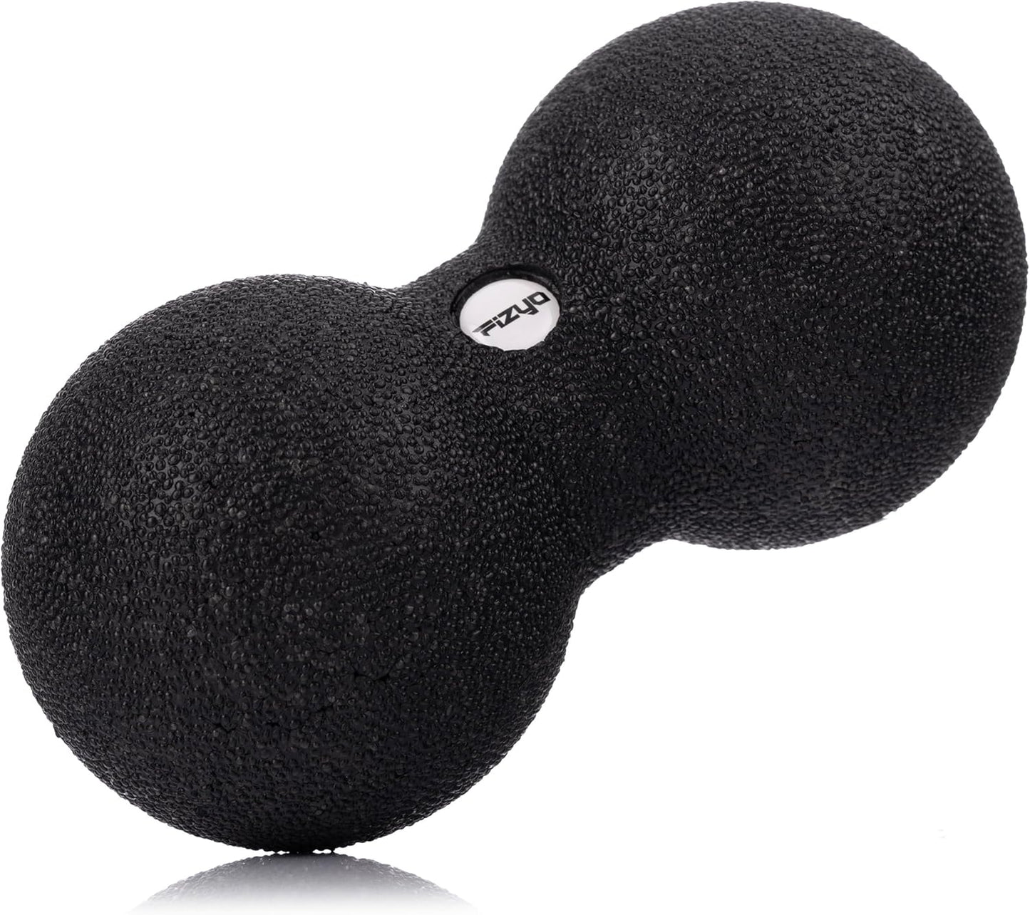 FIZYO Double EPP Massage Ball 16x8cm - Muscle Massager for Back, Neck, Foot and Trigger Point for Physical Therapy, Yoga, CrossFit, Pilates, Recovery and Rehabilitation (Black)