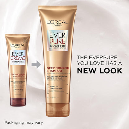 L'Oréal Paris EverCreme Sulfate Free Deep Nourish Conditoner, 8.5 fl. oz.