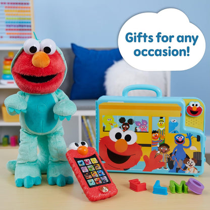 Sesame Street Learn with Elmo Pretend Play Phone, Learning and Education, Officially Licensed Kids Toys for Ages 2 Up, Gifts and Presents