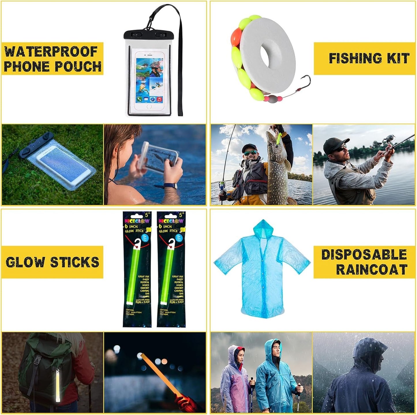 13-in-1 Survival Kits, Gifts for Men Dad Husband Him - Survival Gear and Equipment, Stocking Stuffers for Men Christmas Birthday Gifts, Cool Gadgets Gift for Outdoor, Gardening, Camping