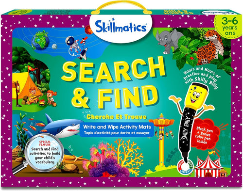 Skillmatics Search and Find Educational Game - Reusable Preschool Learning Activities, Perfect for Toddlers & Kids Who Love Toys, Art & Crafts, Builds Vocabulary, Gifts for Ages 3, 4, 5, 6