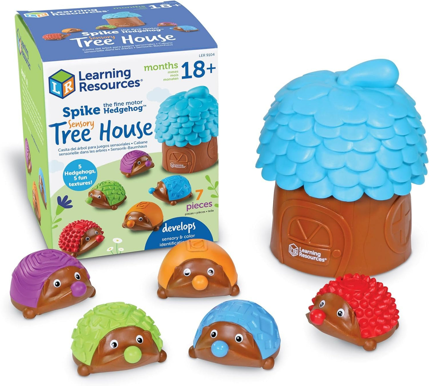 Learning Resources Spike the Fine Motor Hedgehog Sensory Tree House, Amazon Exclusive, Fine Motor Game for Toddlers, Easter Gifts for Kids, Ages 18 mos+