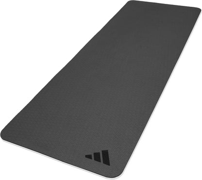 adidas Yoga Mat - 4mm Thick Exercise Mat, Non-Slip, Pilates, Stretching, Fitness & Gymnastics, Yoga Accessories for Women, Home Gym & Workout Mat, Home Gym Equipment