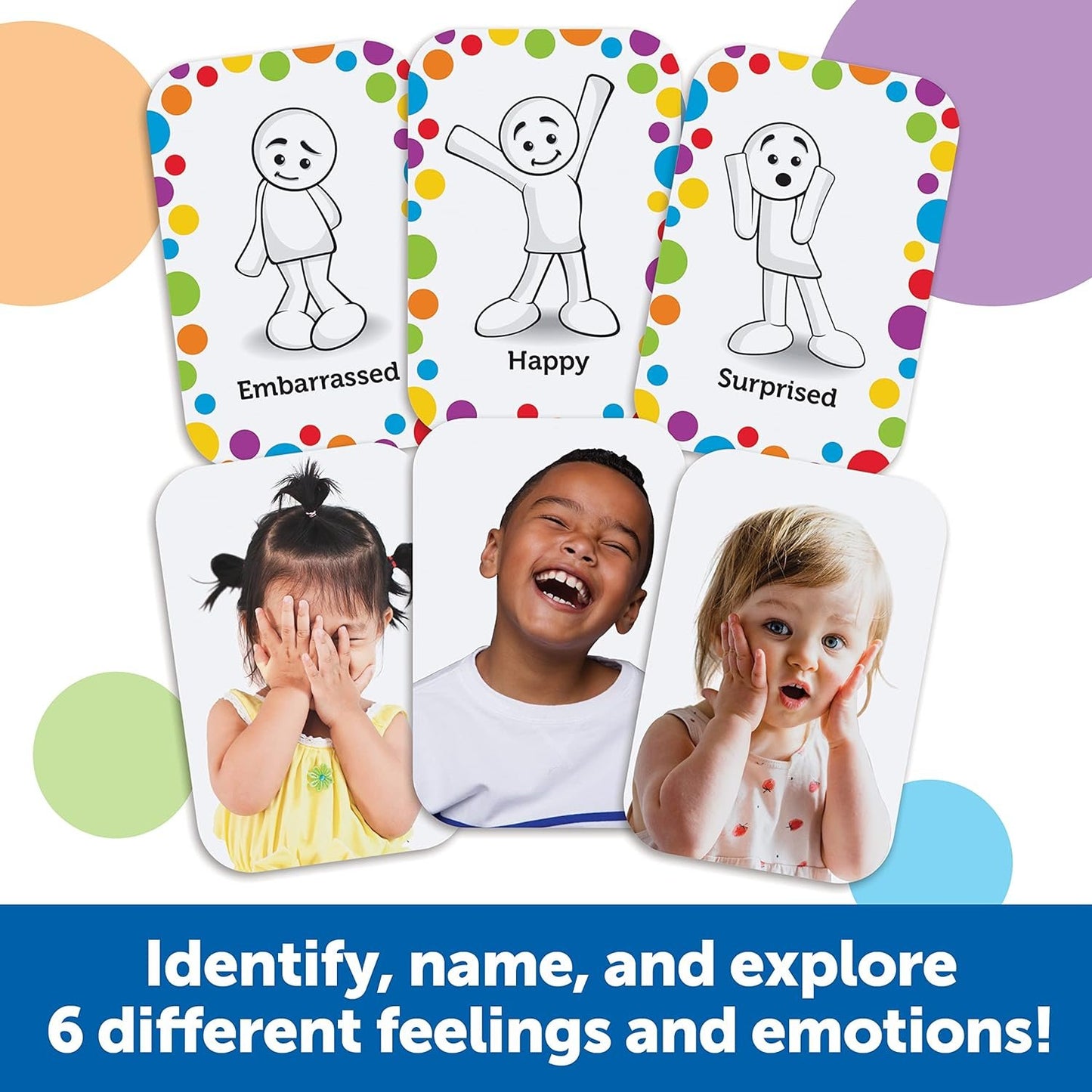 Learning Resources All About Me Feelings Activity Set - 54 Pieces, Ages 3+ Toddler Social Emotional Learning Games, Communication Games for Kids, Emotion Toys, Feeling Toys for Kids