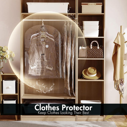 TAILI Vacuum Bags Clothes, Vacuum Bags Clothes Hanging, Vacuum Bags Clothes Coats, Jackets, Organize the Closet Vacuum Clothes 4 Pcs (2 x 135 x 70 cm) (2 x 105 x 70 cm)