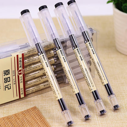 Penagic Japanese Ink Pen, 0.35 mm Fine Point, Black Gel, Extra Fine Tip, Korean School Stationery Supplies