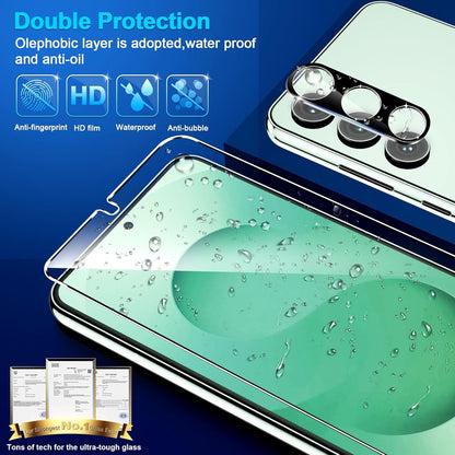 [3+3 Pack] for Samsung Galaxy S25 PLUS Screen Protector, 9H Tempered Glass, Ultrasonic Fingerprint Compatible, HD Clear Case Friendly for Samsung S25 PLUS Tempered Glass Screen Protector 5G