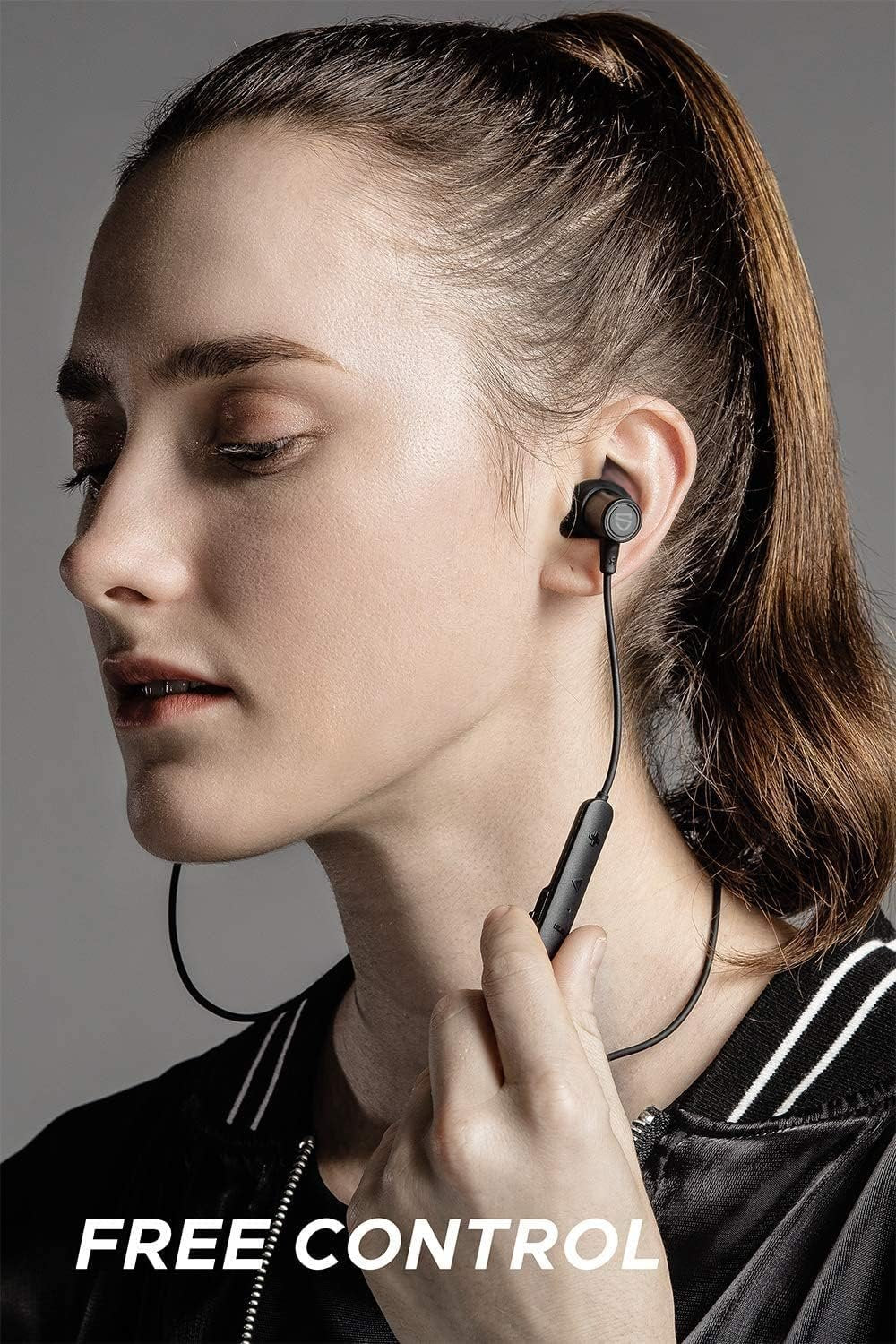 SoundPEATS Q30 HD+ Bluetooth Headphones in-Ear Stereo Wireless 5.2 Magnetic Earphones IPX5 Sweatproof Earbuds with Mic for Sports, Immersive Bass, 10mm Drivers, aptX-HD, 12 Hours Playtime, Type C