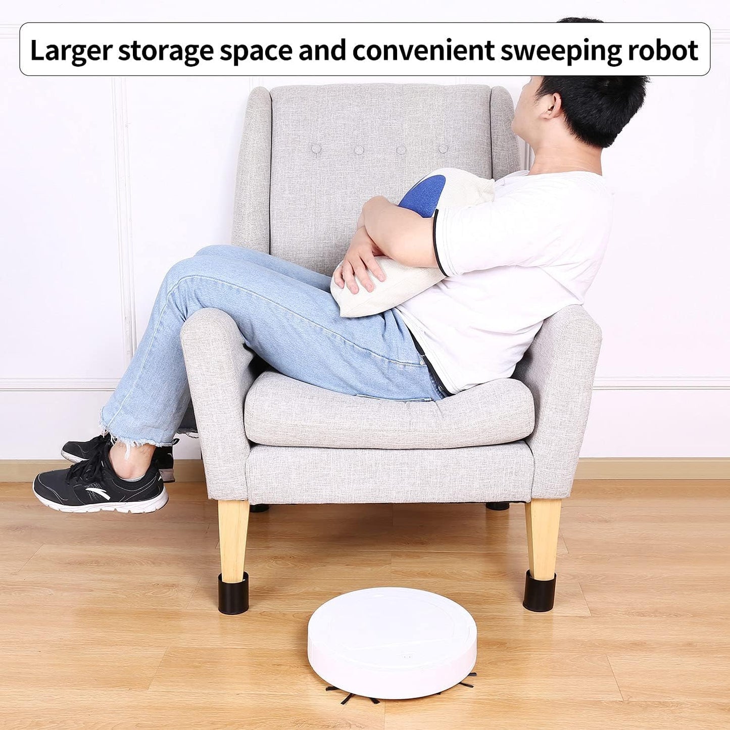 RCHYFEED Furniture Legs Raises Bed by 5 cm, Steel Bed and Sofa Riser, Durable and Space-saving, Self Adhesive 4 PCS Feet for Bed Lift 2 Inches Height to Beds, Sofas, Cabinets