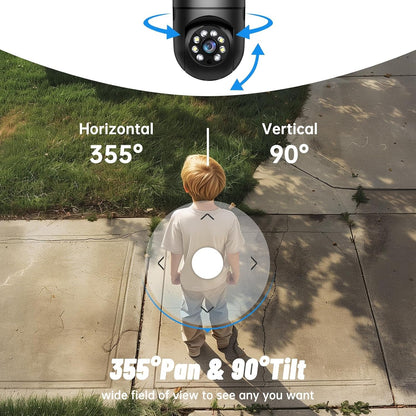 Light Bulb Security Camera 5G WiFi 2K Light Socket Security Cameras Wireless Outdoor EseeCloud, 360 Screw in Sight Bulb Motion Detection Siren Alarm Lightbulb Camera 2-Way Audio Color Night Vision