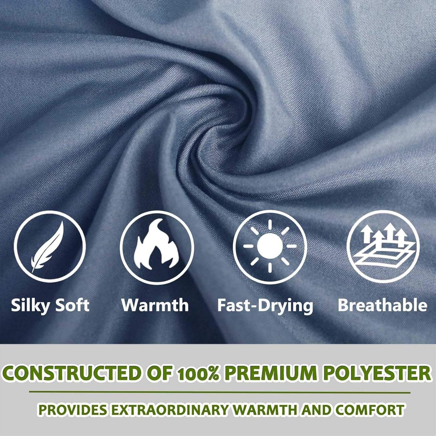 Frelaxy Sleeping Bag Liner, XL Travel Sheet & Camping Sheet for Backpacking, Hotel, Hostels & Traveling, Comfy & Easy Care, Full-Length Zipper/No Zipper, 4 Seasons Warm Cold Weather, Adults & Kids