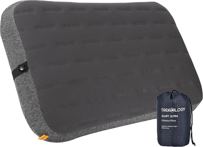 TREKOLOGY Large Inflatable Camping Pillow – Home-Sized Comfort for Outdoor Adventures | Portable, Easy-to-Inflate, Ideal for Camping, Backpacking, and Travel | Aluft Ultra