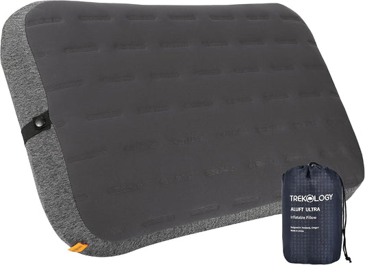 TREKOLOGY Large Inflatable Camping Pillow – Home-Sized Comfort for Outdoor Adventures | Portable, Easy-to-Inflate, Ideal for Camping, Backpacking, and Travel | Aluft Ultra