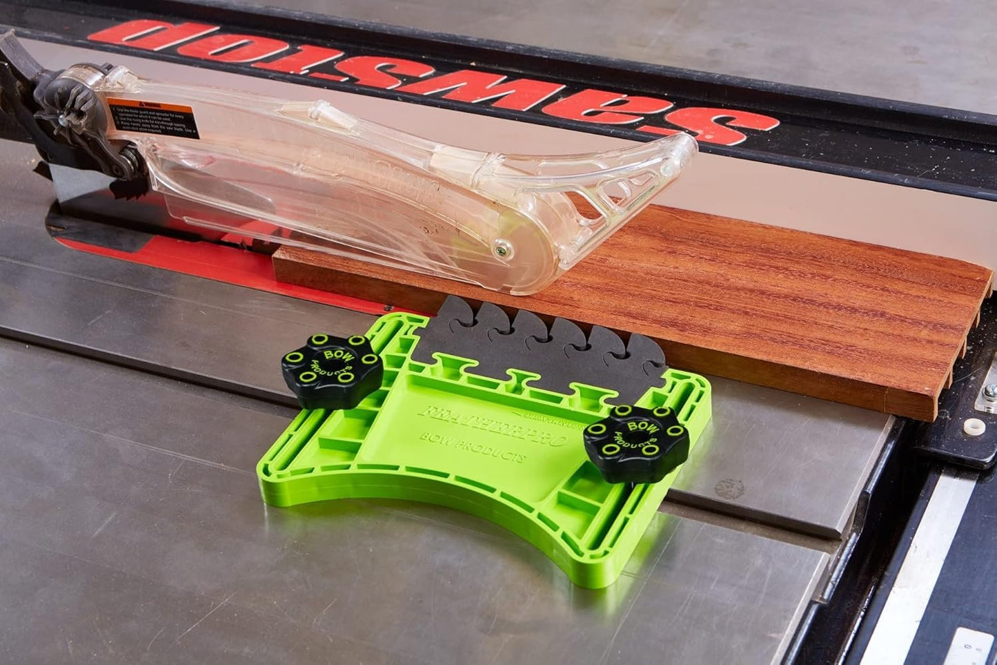 Bow Products FeatherPRO FP1 - Featherboard for Tables Saws, Router Tables and Band Saws - EVA Feathers That Reduce Kickback - Woodworking Tools and Safety Accessories