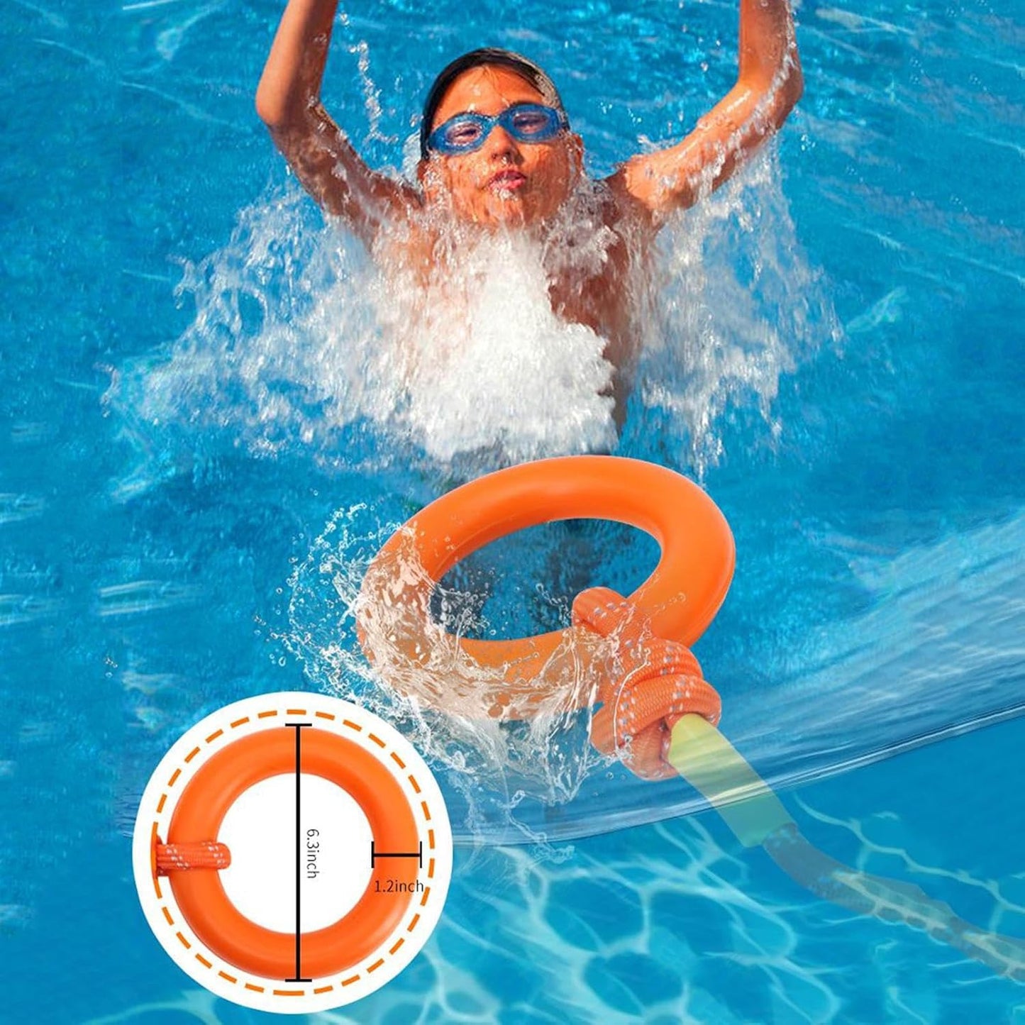 Throw Bags for Water Rescue, 881.85 Lbs Safety Throws Bag, 0.31inches High-Visibility Flotation Device, Outdoor Liquid Sports Gear Kayaking, River Trips, Crisis Safe Tool