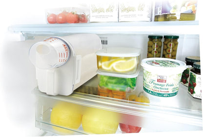 Asvel Rice Container Bin with Pour Spout Plastic Clear 2L, 7509, Plastic, White, Clear, 1 Pack