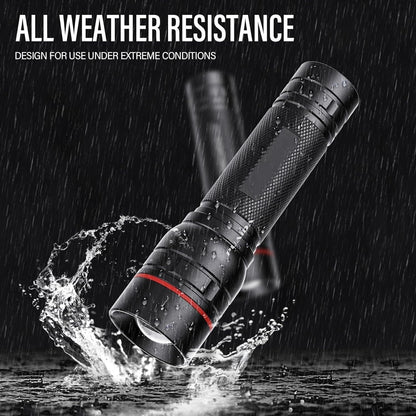 Ahaorigin G1000 Super Bright Torch Flashlight, Tactical Flashlight with 3 Lighting Modes, Portable Powerful Torch for Emergency Hiking Home (Battery Included)