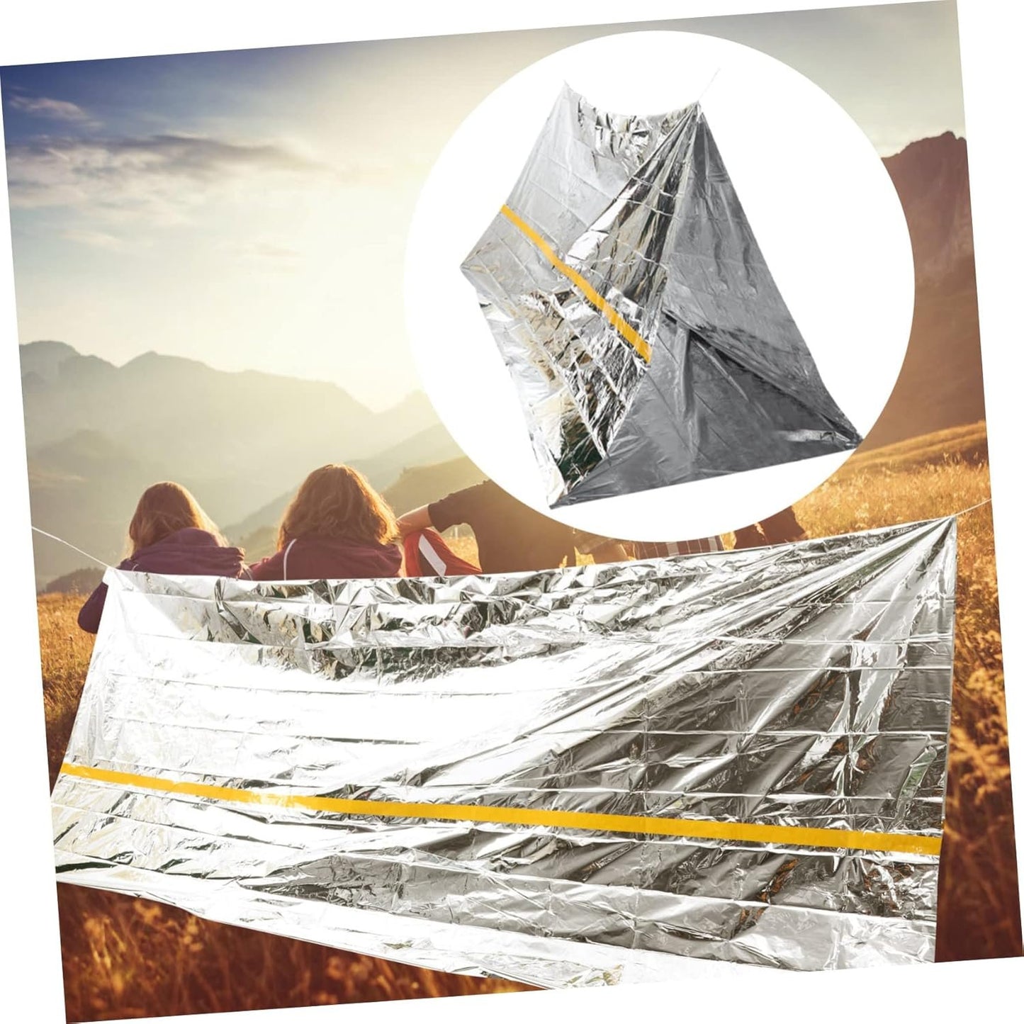 BESPORTBLE Emergency Tube Tent Outdoor Survival Gear Camping Accessories for Camping Essentials