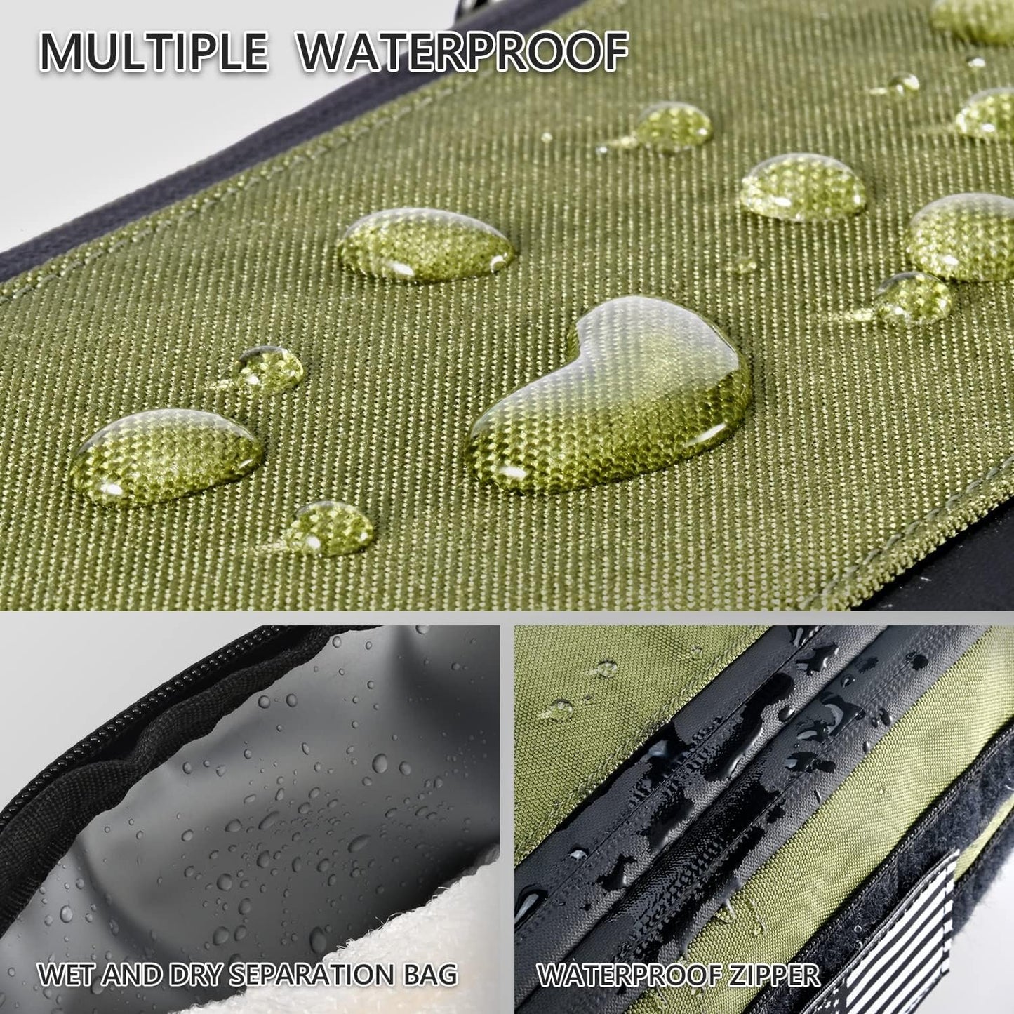 Dinictis Toiletry Bag For Men, Travel Toiletry Bag, Shower Bag, Hygiene Bag, Dopp Kit, Shaving Kit, Small Tactical Bag, EDC Military Molle Pouch, Jungle Green, Military